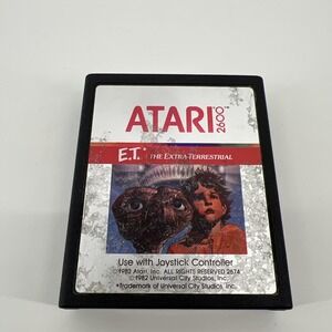 ET E.T. The Extra-Terrestrial Atari 2600 Game Cartridge